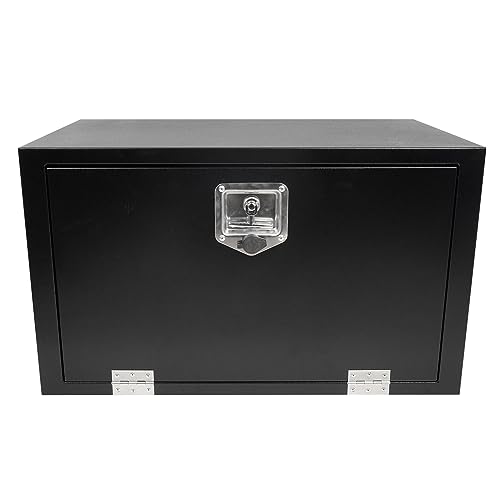 30 Inch Black Steel Truck Tool Box with T