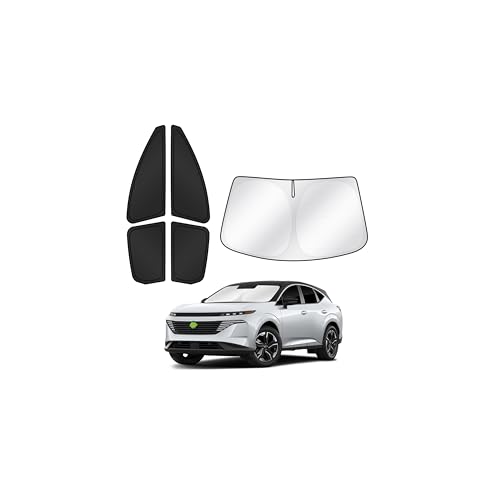 Sunshades for 2025 2026 Nissan Murano Accessories Windshield Sun Shade Side Rear Window Shade Cover Sun Visor Shield Privacy Protection for Camping Keep Vehicle Cool Black 5PCS (5 Count)