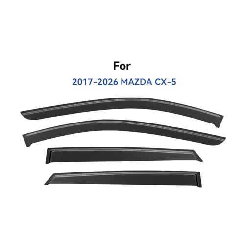 Window Visors Rain Guards for 2017 (4 Count)