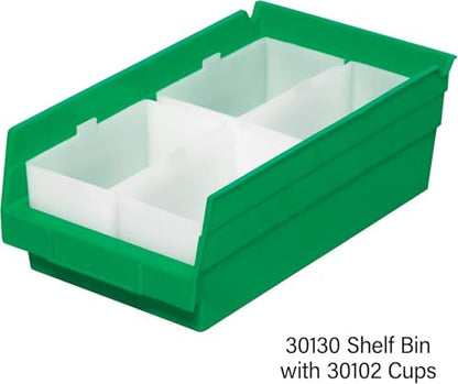 30130 Heavy Duty Plastic Shelf Bins (12 count)