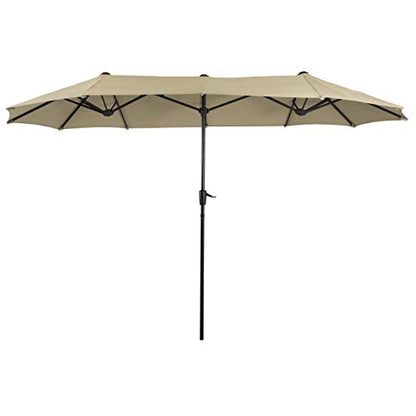 13ft Double Sided Twin Outdoor Patio Umbrella Market Umbrella