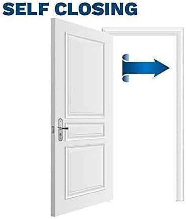 2 Pack 4.5"x4.5" Brushed Satin Chrome Self Closing Reversible Door Hinge (2 Count)