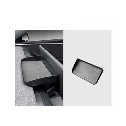 Dashboard Storage Box Central Control Suede Instrument Storage Compatible For Tesla Model 3 Highland 2024 Modification Interior Accessories