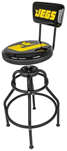 Adjustable Hydraulic Stool with Backrest [300 lb. Capacity]