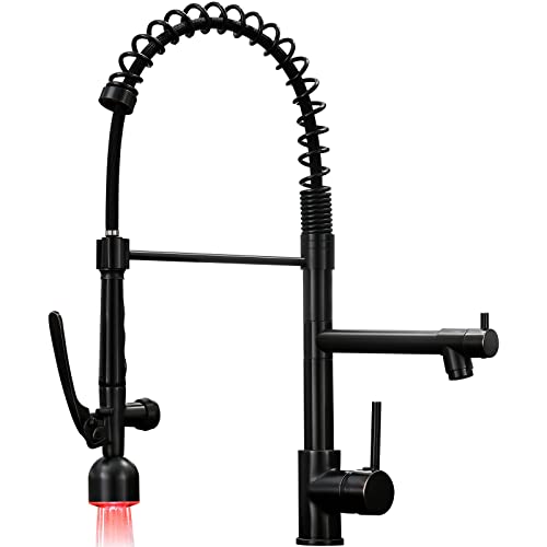 Commercial Oil Rubbed Bronze Kitchen Faucet Pull Down Sprayer