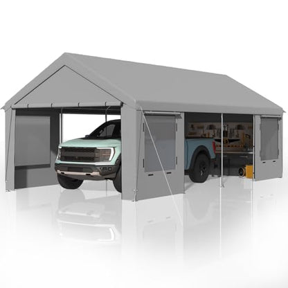 Carport 12' x 24' Heavy Duty Carport with Roll
