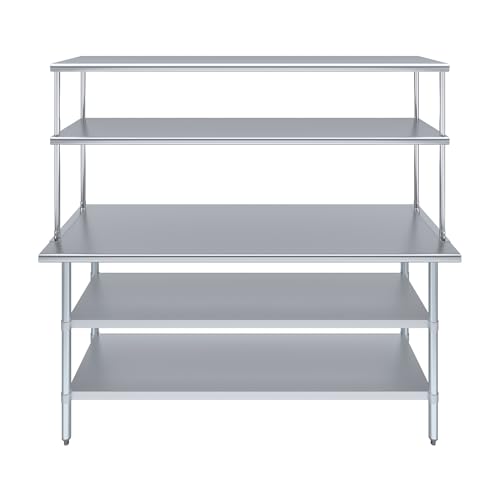 Stainless Steel Work Table with 2 Shelves