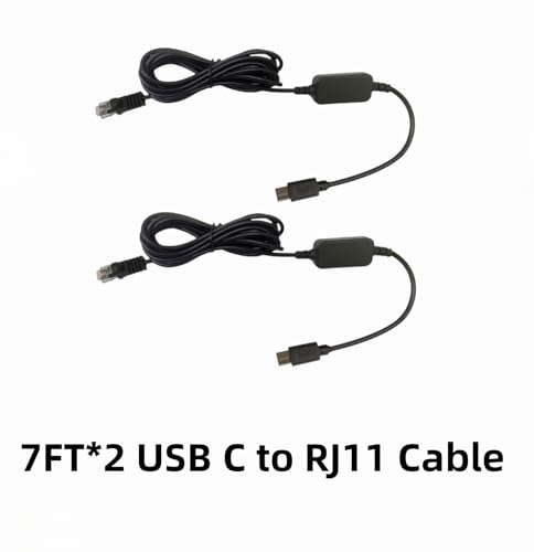 USB C to RJ11 Radar Detector Power Cord Cable (14 Foot)