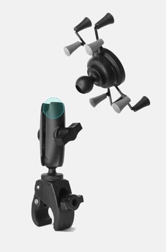 Phone Holder with Double Socket Arm Compatible with 1" Ball Mount