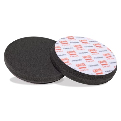 5.5" Black Foam Finishing Pads for Car Polishing and Detailing (2 Count)
