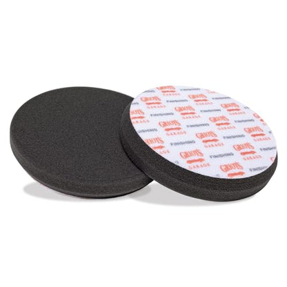 5.5" Black Foam Finishing Pads for Car Polishing and Detailing (2 Count)