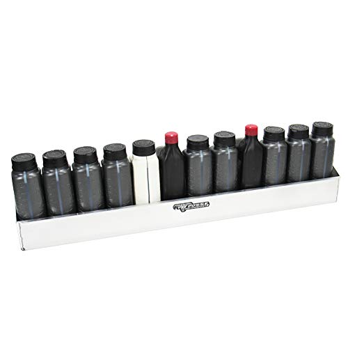 443 Oil Shelf 12 Quart Bottle Holder Storage Organizer Caddy 32" (12 1-Quart Bottles)