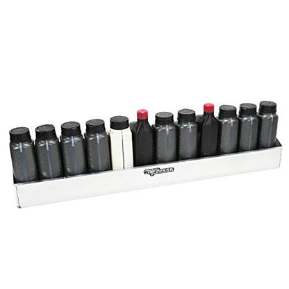 443 Oil Shelf 12 Quart Bottle Holder Storage Organizer Caddy 32" (12 1-Quart Bottles)