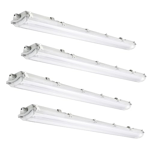 4FT Vapor Tight LED Light Fixture 4200LM 48W (4 Count)
