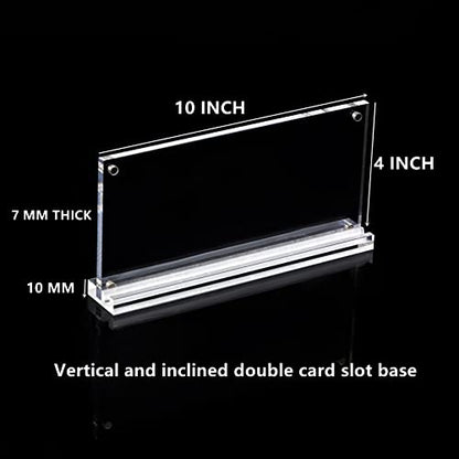4 Pack of Acrylic Business License Frame for 4x9 Business License Certificate Desk (4 Count)