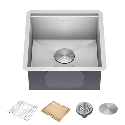 Stainless Steel 17 in 16 Gauge Undermount Bar Sink KWU111