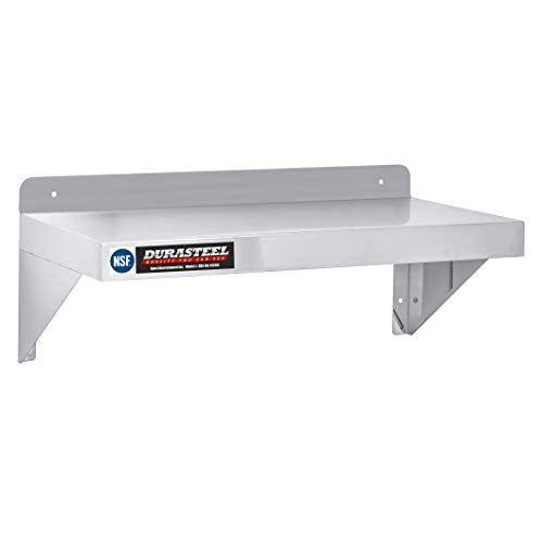 Stainless Steel Wall Mount Shelf 24" Wide x 14" Deep Commercial Grade
