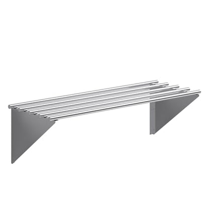 18 in. x 48 in. NSF Stainless Steel Tubular Wall Shelf
