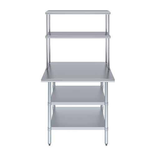 Stainless Steel Work Table with 2 Shelves
