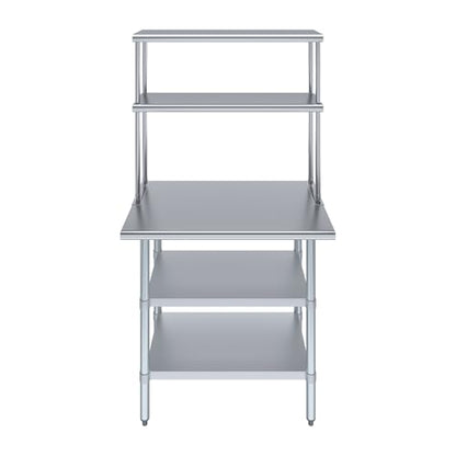 Stainless Steel Work Table with 2 Shelves