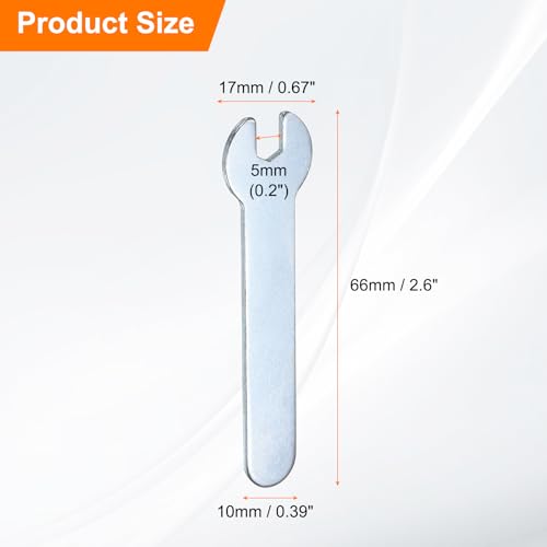 10pcs Small Wrench 5x66x1.5mm Metric U (10 Count)