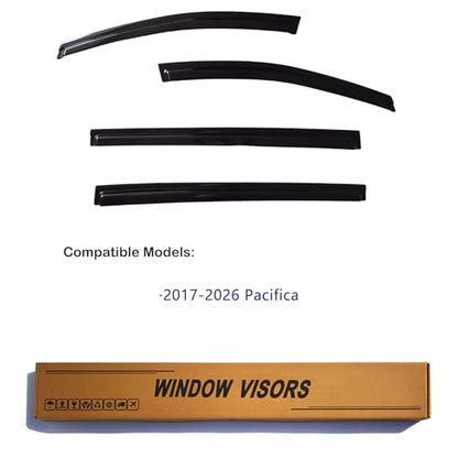 Window Visors Rain Guards Compatible with 2017