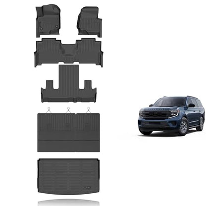 Floor Mats for Ford Expedition Max 7 Seats 2021