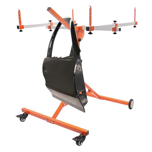 Automotive Rotating Painting Stand Multifunction Freestanding Paint Holder with Wheels for Painting Or Repairing Light Sheet Metal