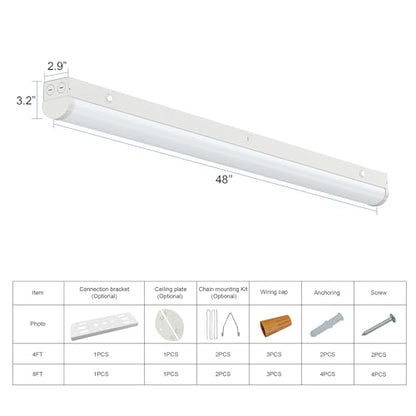 4FT LED Linear Strip Light 4Pack (4 Count)