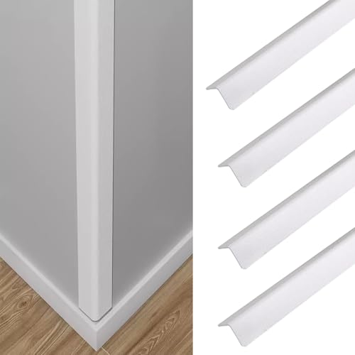Wall Corner Protector White Wood Grain (4 Count)