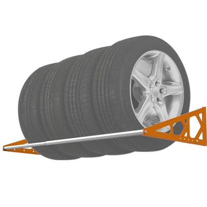 Tire Rack Wall Mount Adjustable 31"