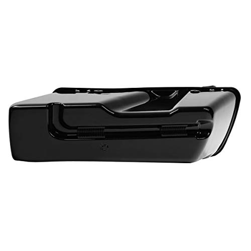 Vivid Black Hard Saddlebags with 6x9 Cut Out Speaker Lids Fit for Harley Touring Road King Street Glide Electra Ultra 2014