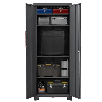 75 inch Metal Garage Storage Cabinet with 4 Adjustable Shelves