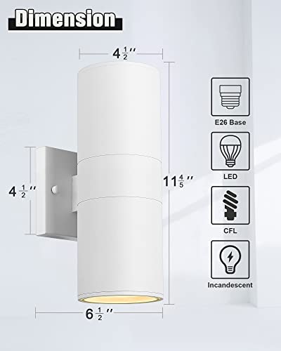 Cylinder Outdoor Wall Sconce Lights