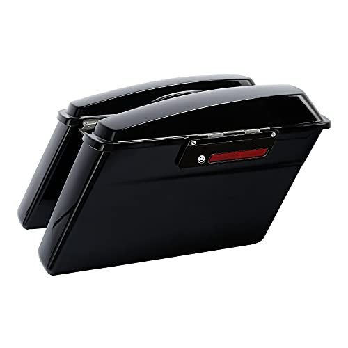 Hard Saddlebags Black Latches Fit for Harley Touring 94 (2 Count)