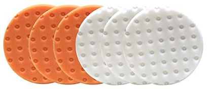 Smart Foam Pads Dual Action 5.5 inch Cut and Polish Combo (6 Count)