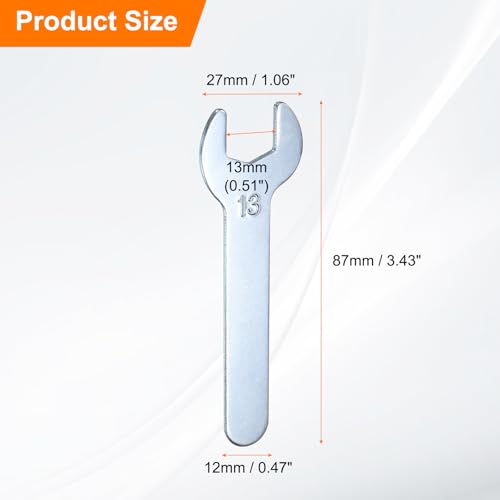 10pcs Small Wrench Open End Wrench 13x87x2mm Metric U (10 Count)
