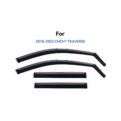 Window Visors Rain Guards for 2018 (4 Count)