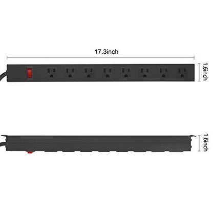 HHOSET Heavy Duty Long 8 Outlets (3 Count)
