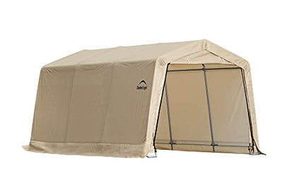 10' x 15' x 8' Peak Style Roof Instant Garage Carport Car Canopy with Steel Frame and Waterproof UV