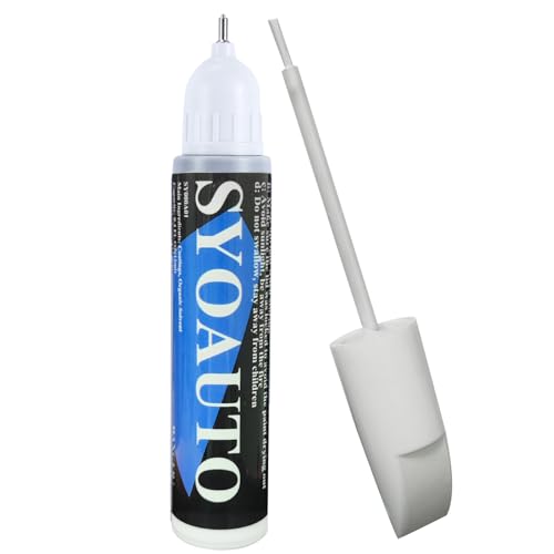 White Touch Up Paint for Cars White Car Touch up Paint Auto Scratch Repair Pen Brush and Tip 2 in 1 Repair Pen 0.4 oz