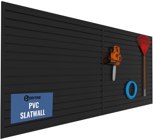 Slatwall Panel Garage Organizer PVC Slatwall Heavy Duty Wall Mounted Rack
