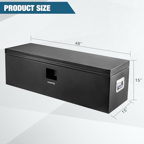 Black Steel Truck Bed Tool Box