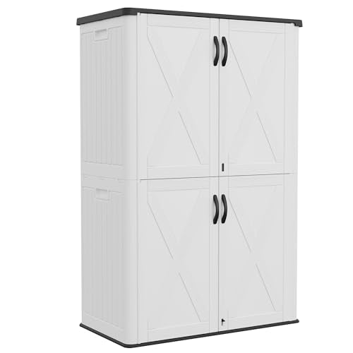 50 Cuft Outdoor Storage Box with Lockable Doors