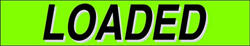 Ez line Vinyl Windshield Stickers 3 Dozen 15 Inch Chartreuse Slogan Dealership Pro Pack for Car Lots (36 Count)
