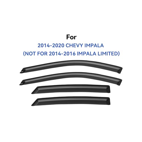 Window Visors Rain Guards for 2014 (4 Count)