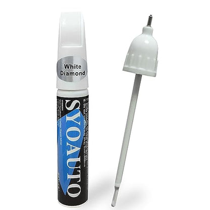 White Diamond NH603P Touch Up Paint Fit for Honda Auto Touch up Paint Scratch Repair Pen Brush and Tip 2 in 1 White Diamond