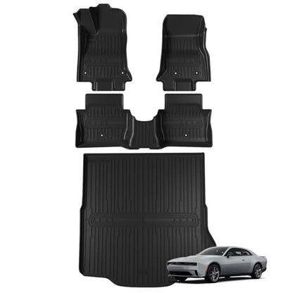 Floor Mats & Trunk Mat for 2026 2025 2024 Dodge Charger EV