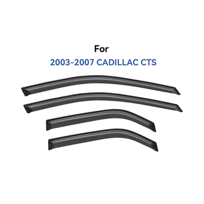 Window Visors Rain Guards for 2003 2004 2005 2006 2007 Cadillac CTS (4 Count)