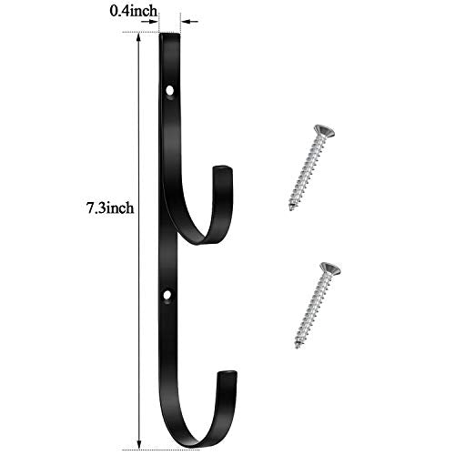 6 Pieces Pool Pole Hook Hanger Swimming Brackets Pool Hook (6 Count)